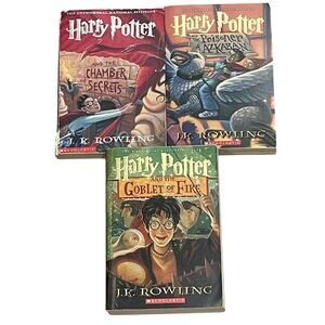 Harry Potter Lot Of 3 Books Novels Homeschooling Mystery Suspense